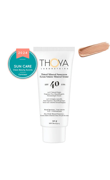 Thoya Broad Spectum Professional  SPF40 Mineral  TINTED Face Sunscreen 50ml