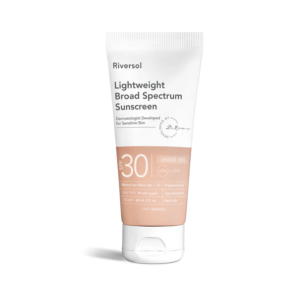 Riversol Broad Spectrum Medical SPF30 Mineral TINTED Face Sunscreen 60ML